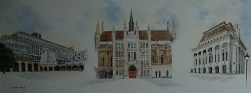 Three Large Buildings